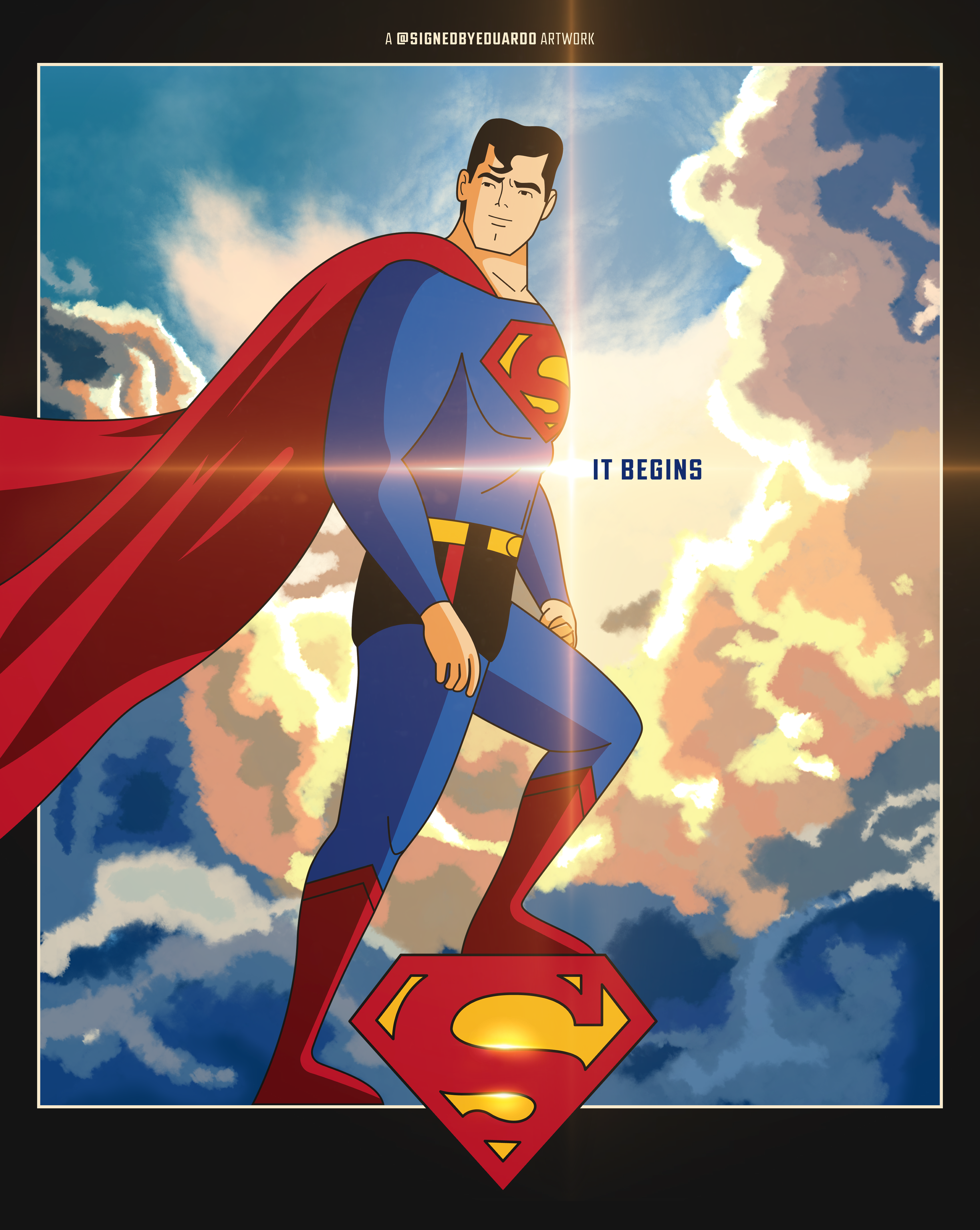 A Superman Poster Recreation